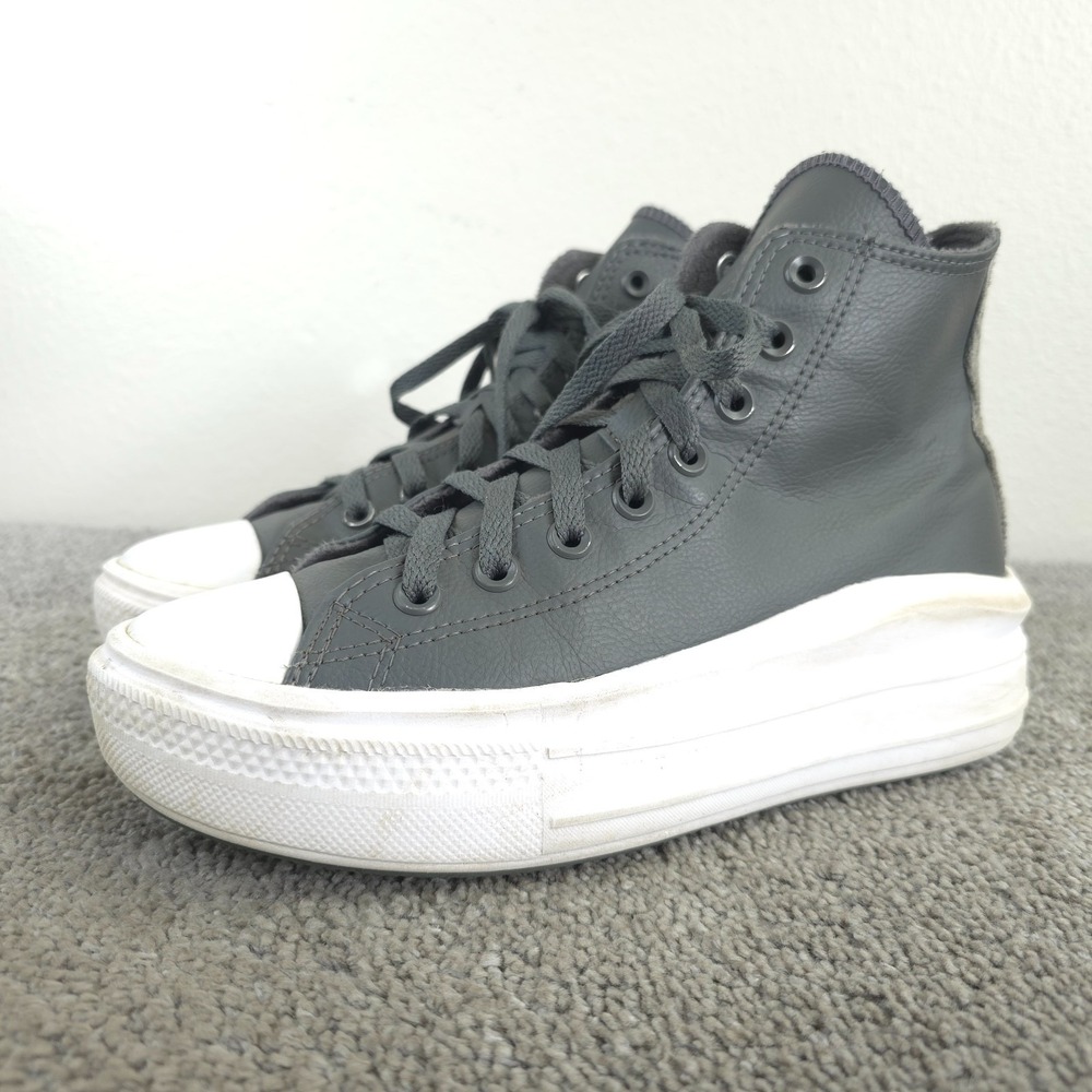 Converse CTAS Move Hi Platform Sneakers Womens 8 Gray High Top A01344C